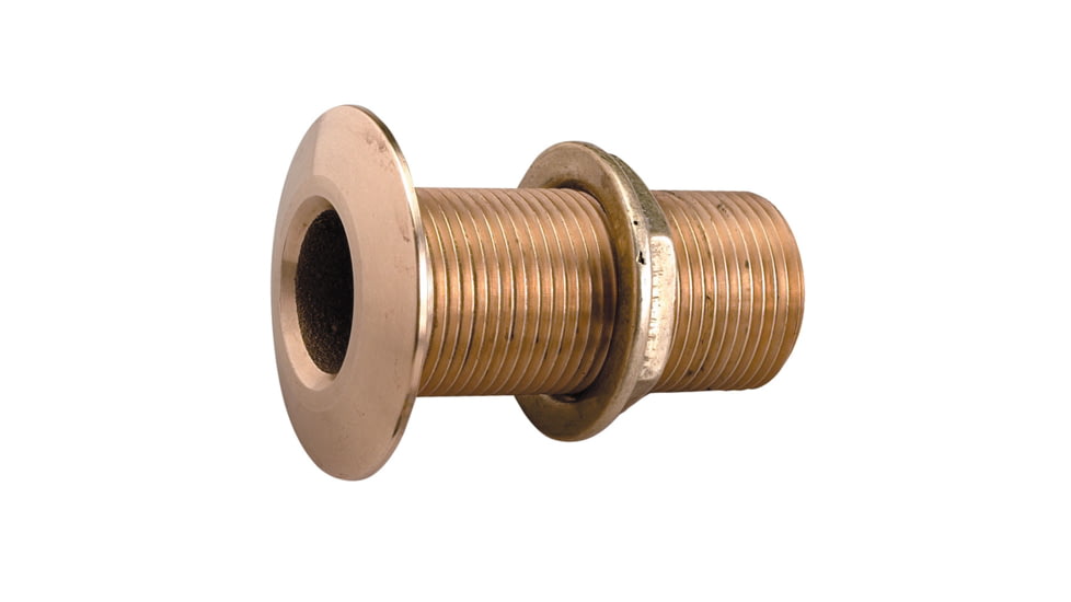 Perko Thru-Hull Fitting w/Pipe Thread Bronze MADE IN THE USA 1/2&quot; 39167
