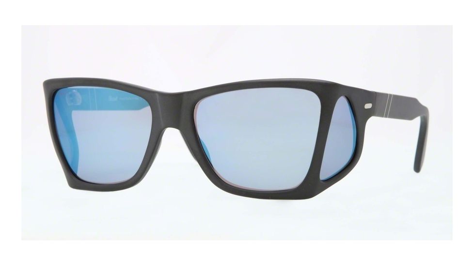 Persol PO0009 Bifocal Prescription Sunglasses PO0009-900-O4-57 - Lens Diameter 57 mm, Frame Color Matte Black