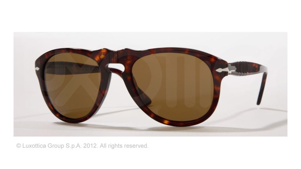 Persol PO0649 Prescription Sunglasses PO0649-24-57-54 - Lens Diameter 54 mm, Frame Color Havana