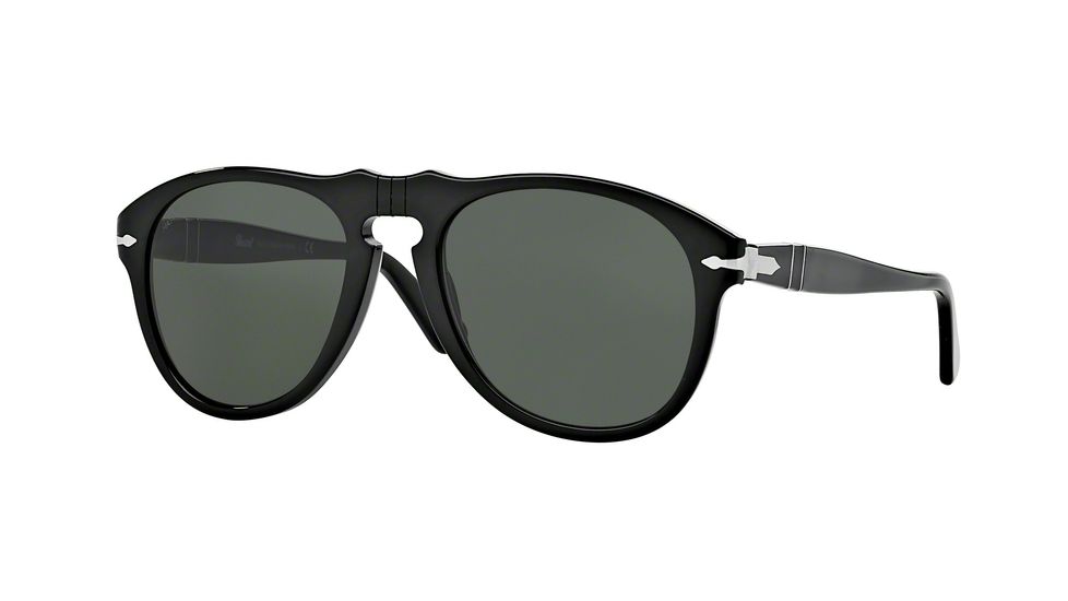 Persol PO0649 Prescription Sunglasses PO0649-95-31-56 - Lens Diameter 56 mm, Frame Color Black