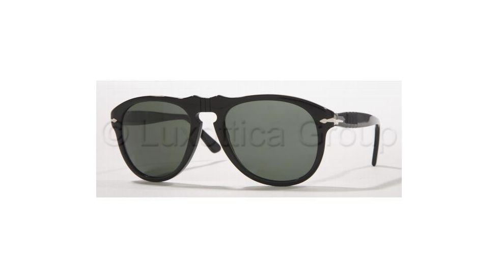Persol PO0649 Single Vision Prescription Sunglasses PO0649-95-58-5420 - Lens Diameter: 54 mm, Frame Color: Black