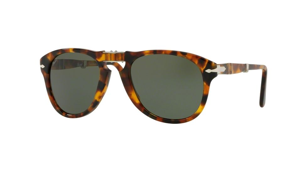 Persol PO0714 Progressive Prescription Sunglasses PO0714-105231-52 - Lens Diameter 52 mm, Frame Color Madreterra