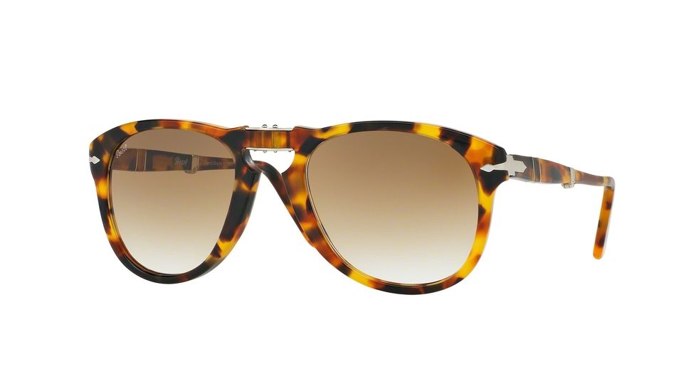 Persol PO0714 Progressive Prescription Sunglasses PO0714-105251-52 - Lens Diameter 52 mm, Frame Color Madreterra