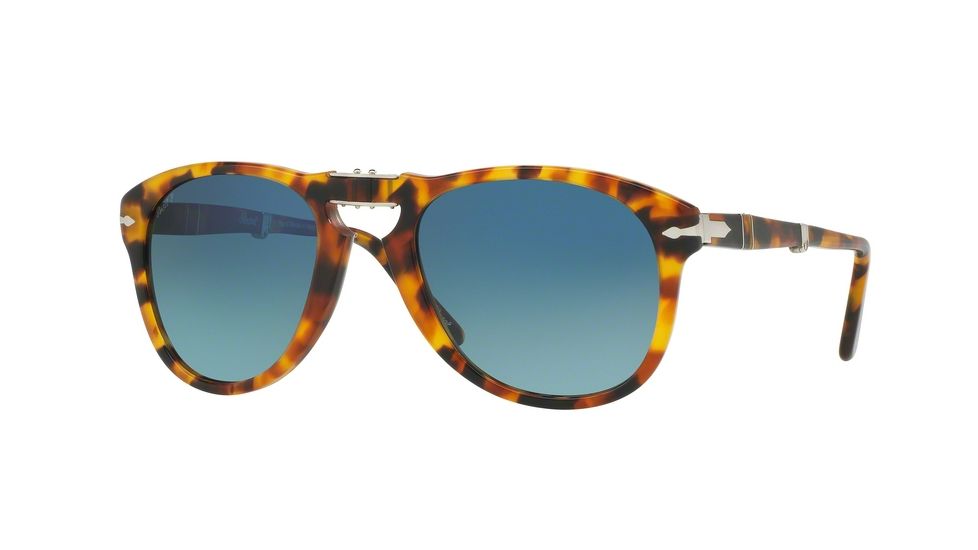 Persol PO0714 Progressive Prescription Sunglasses PO0714-1052S3-52 - Lens Diameter 52 mm, Frame Color Madreterra
