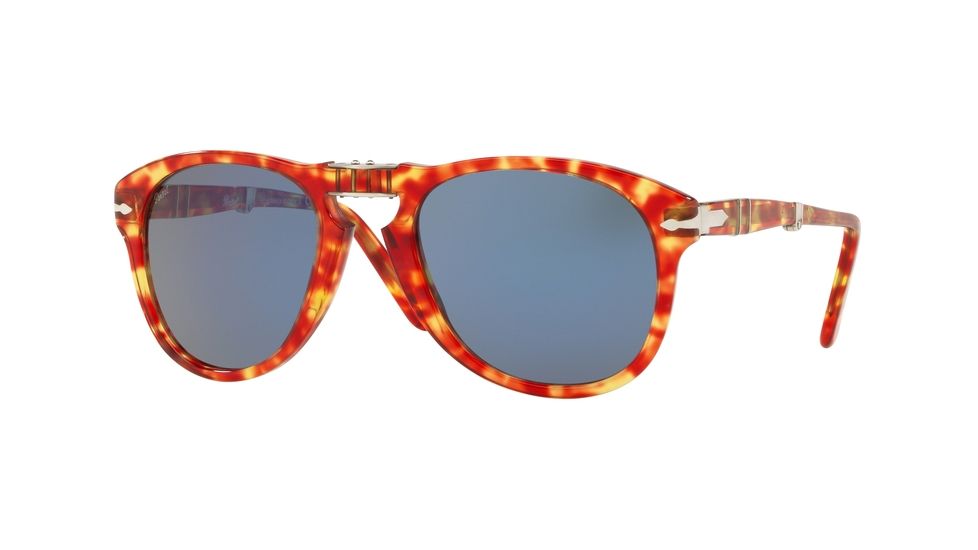 Persol PO0714 Progressive Prescription Sunglasses PO0714-106056-52 - Lens Diameter 52 mm, Frame Color Tortoise Red
