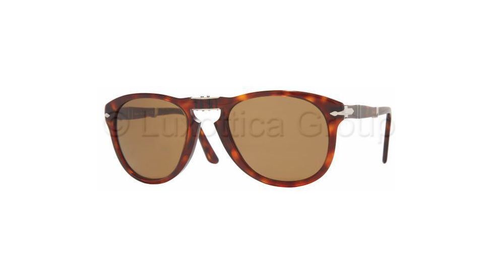 Persol PO0714 Progressive Prescription Sunglasses PO0714-24-57-5221 - Lens Diameter: 52 mm, Frame Color: Havana