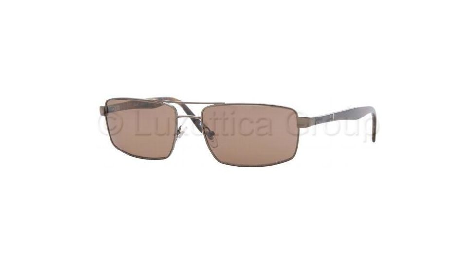 Persol PO2355S Single Vision Prescription Sunglasses PO2355S-618-57-5517 - Lens Diameter: 55 mm, Frame Color: Shiny Brown