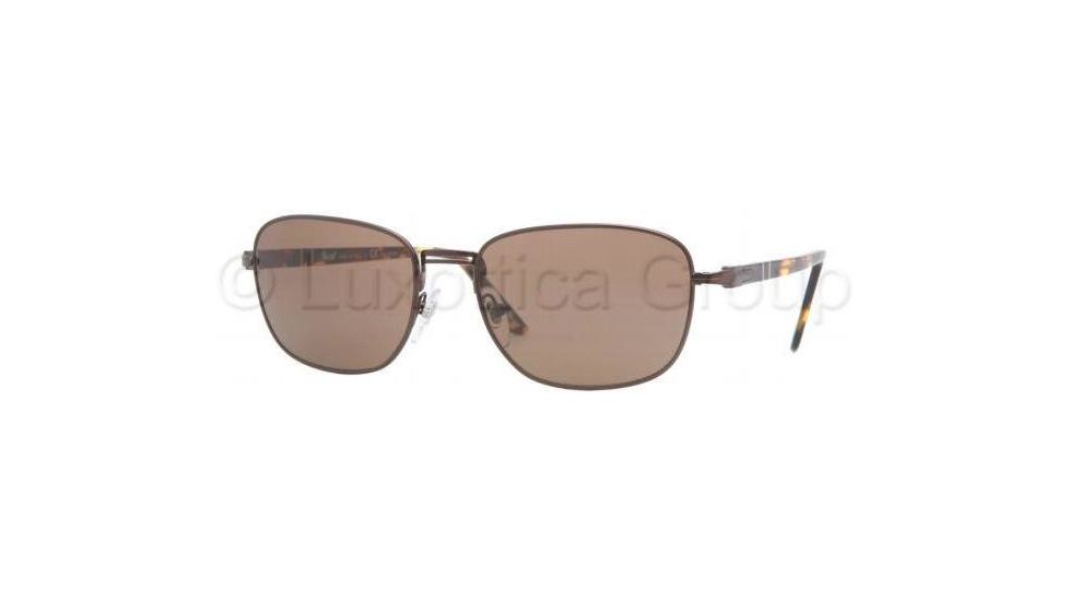 Persol PO2386S Single Vision Prescription Sunglasses PO2386S-962-57-5718 - Lens Diameter: 57 mm, Frame Color: Matte Brown