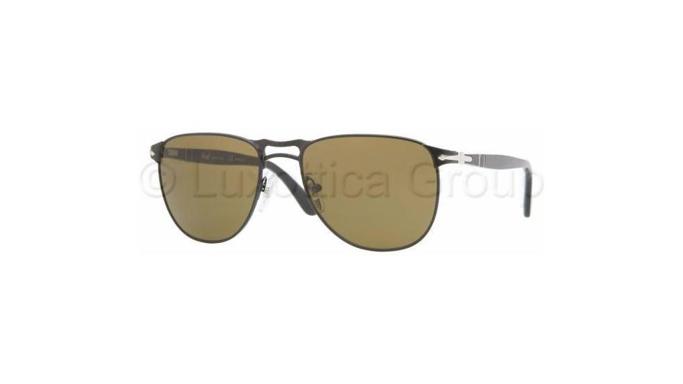Persol PO2390S Sunglasses 594/24-5518 - Matte Black Cr.photo Polarized Yellow/Green