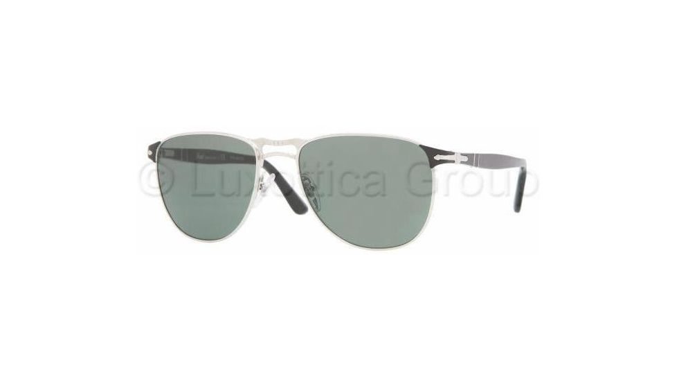 Persol PO2390S Sunglasses 977/58-5518 - Silver Crystal Green Polarized