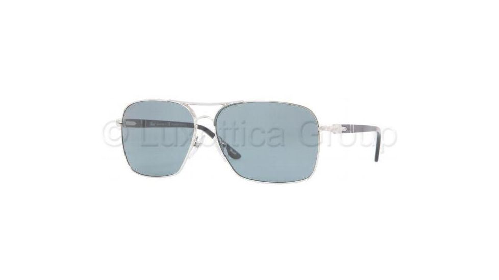 Persol PO2394S Single Vision Prescription Sunglasses PO2394S-518-4N-6013 - Lens Diameter: 60 mm, Frame Color: Silver