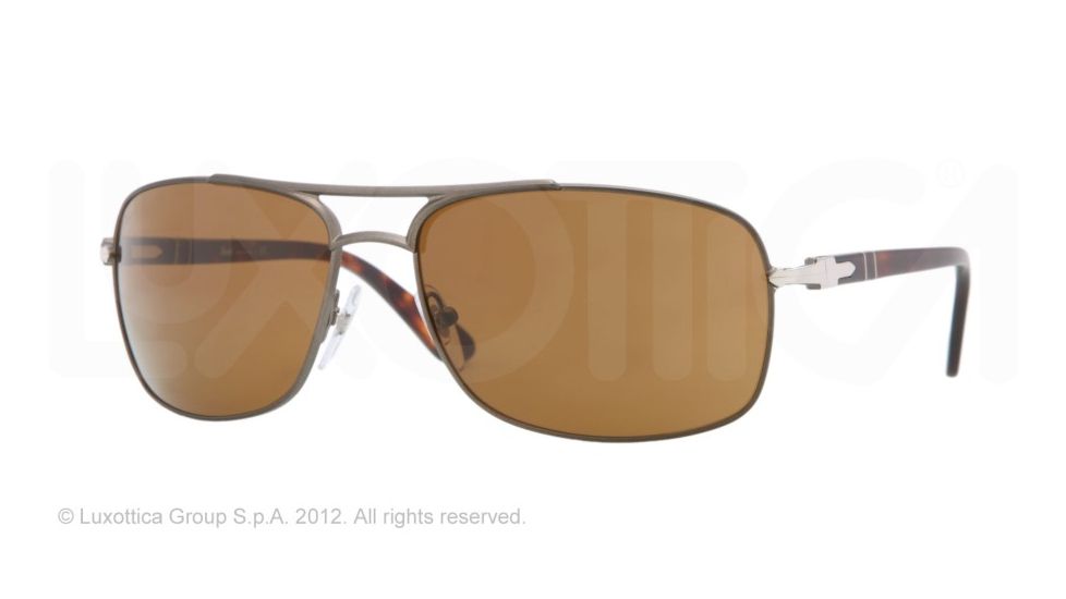 Persol PO2407S Bifocal Prescription Sunglasses PO2407S-104933-62 - Lens Diameter 62 mm, Lens Diameter 62 mm, Frame Color Matte Green/Brown