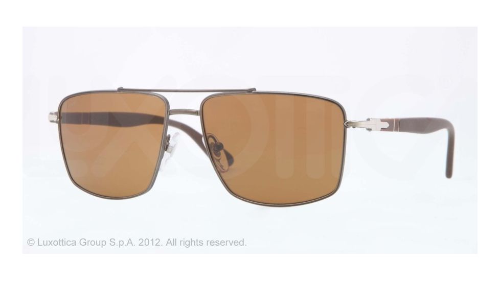 Persol PO2430S Progressive Prescription Sunglasses PO2430S-105633-55 - Lens Diameter 55 mm, Frame Color Green-Brown