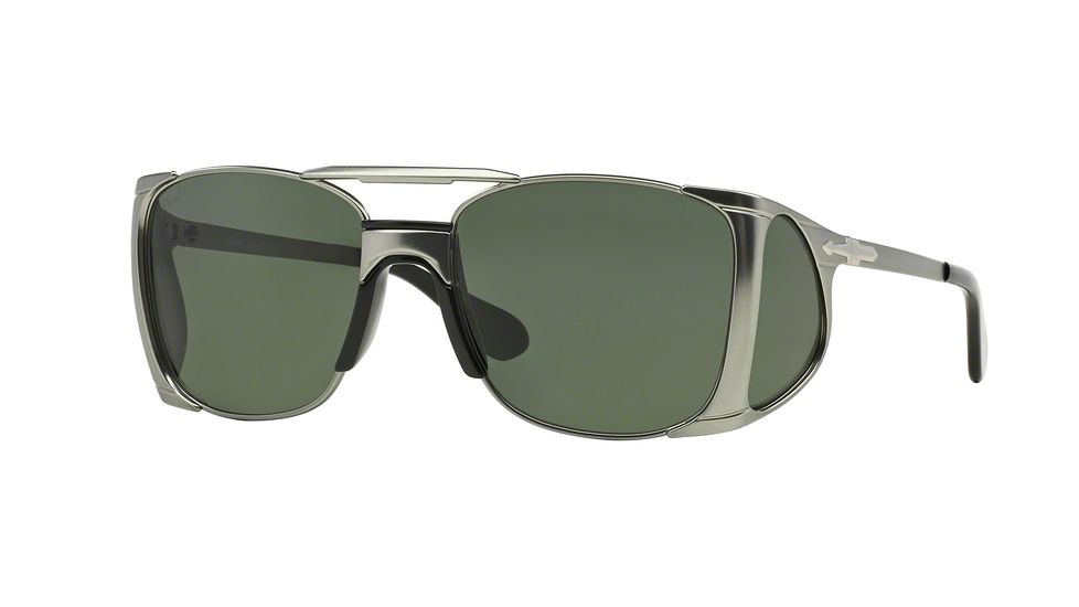 Persol PO2435S Single Vision Prescription Sunglasses PO2435S-105231-55 - Lens Diameter 55 mm, Frame Color Gunmetal