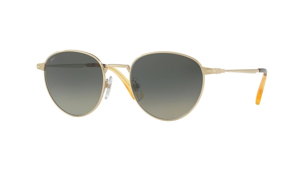 Persol PO2445S Sunglasses 107671-52 - Gold Frame, Grey Gradient Dark Grey Lenses
