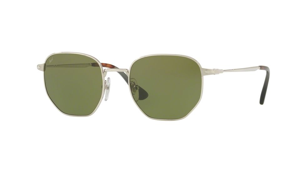 Persol PO2446S Bifocal Prescription Sunglasses PO2446S-518-4E-52 - Lens Diameter 52 mm, Frame Color Silver