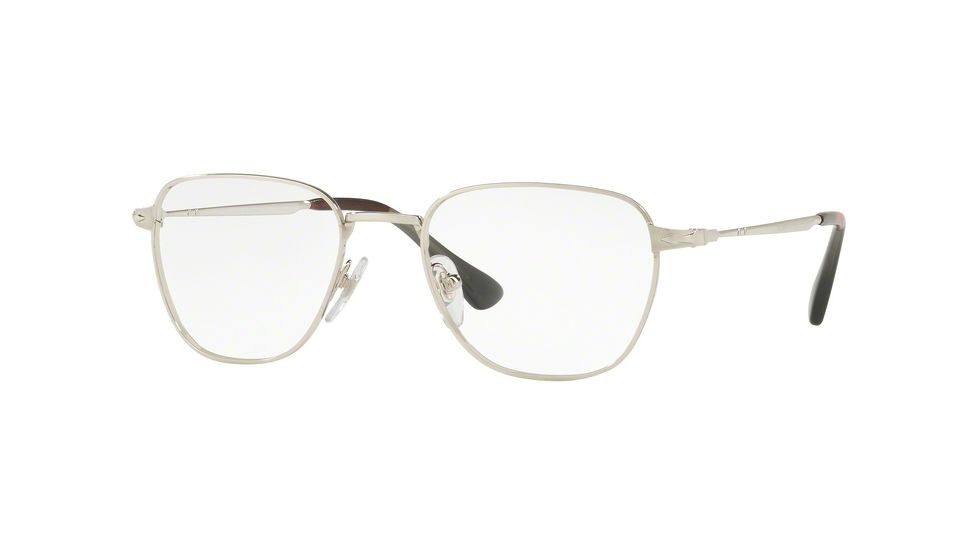 Persol PO2447V Single Vision Prescription Eyeglasses 518-52 - Silver Frame