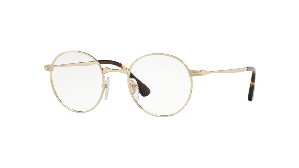 Persol PO2451V Eyeglass Frames 1076-47 - Gold Frame