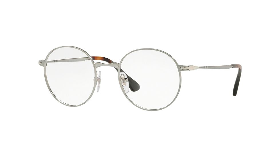 Persol PO2451V Eyeglass Frames 1077-47 - Gunmetal Frame