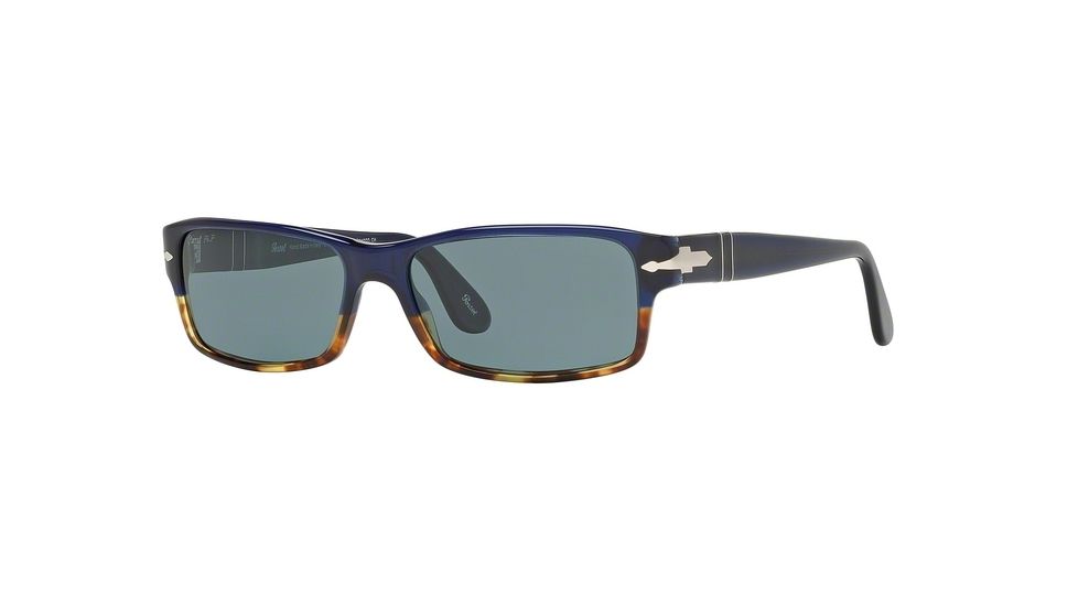 Persol PO2747S Prescription Sunglasses PO2747S-955-4N-57 - Lens Diameter 57 mm, Frame Color Havana/Blue