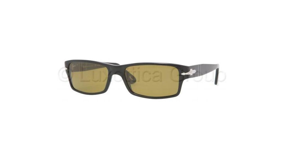 Persol PO2747S Single Vision Prescription Sunglasses PO2747S-95-24-5416 - Lens Diameter: 54 mm, Frame Color: Black