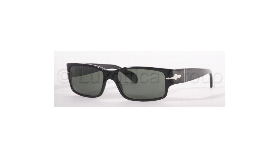 Persol PO2832S Single Vision Prescription Sunglasses PO2832S-95-31-5816 - Lens Diameter 58 mm, Frame Color Black