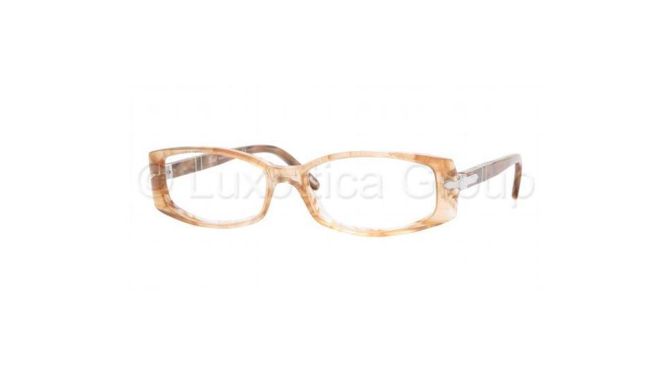 Persol PO2926V Single Vision Prescription Eyewear 856-5315 - Brown Marble Transpar 
