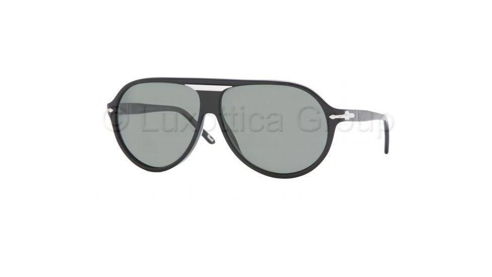 Persol PO2929S Sunglasses 95/58-6211 - Black Crystal Green Polarized