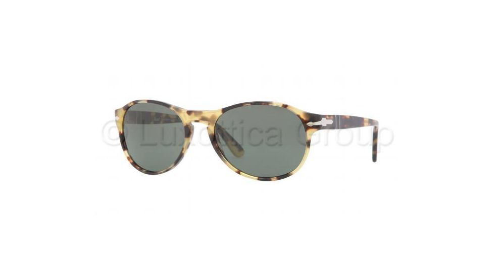 Persol PO2931S Progressive Prescription Sunglasses PO2931S-124-31-5517 - Lens Diameter 55 mm, Frame Color Light Havana