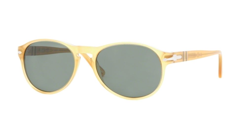 Persol PO2931S Progressive Prescription Sunglasses PO2931S-204-31-55 - Lens Diameter 55 mm, Frame Color Transparent Yellow