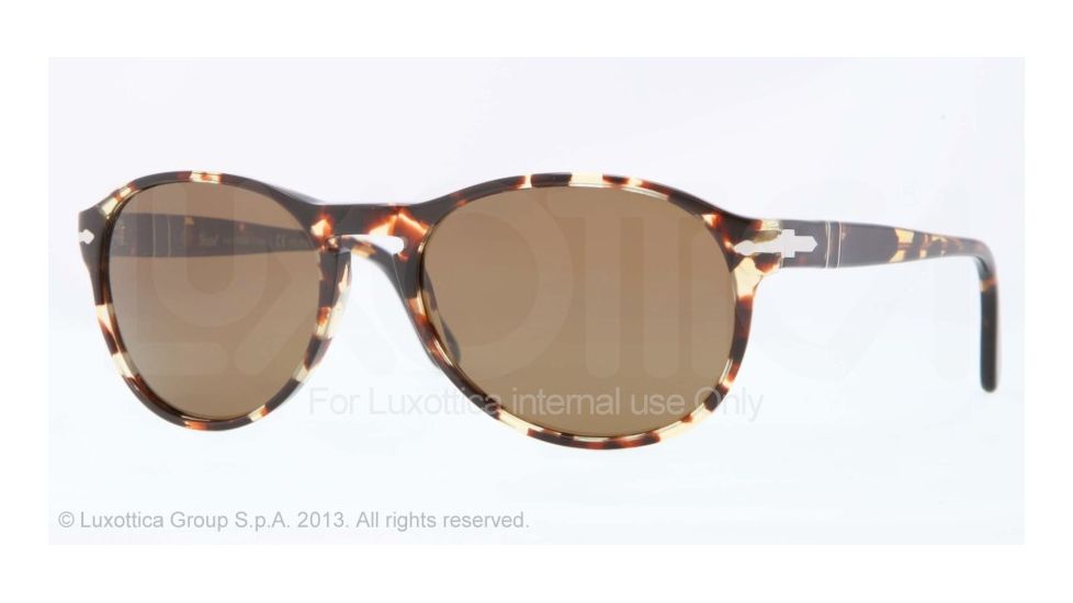 Persol PO2931S Progressive Prescription Sunglasses PO2931S-985-57-53 - Lens Diameter 53 mm, Frame Color Tabacco Di Virginia