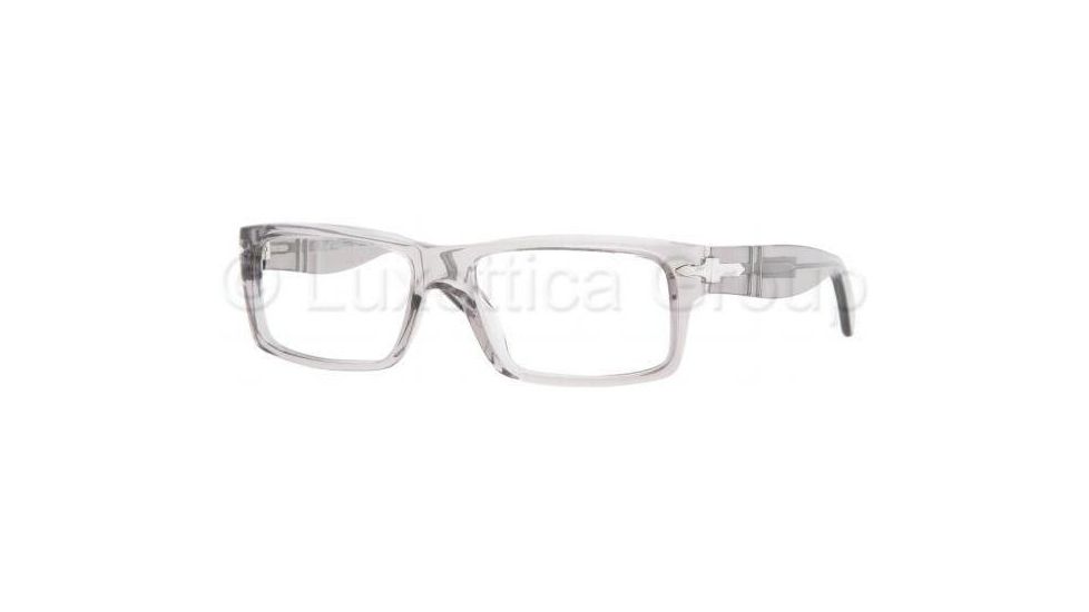 Persol PO2937V Bifocal Prescription Eyeglasses 309-5516 - Trasparent Gray 