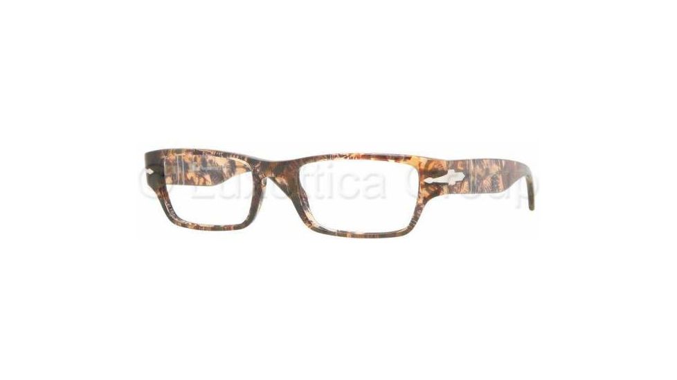 Persol PO2971V Eyeglass Frames 928-5219 - Brown + Games Mauvish 
