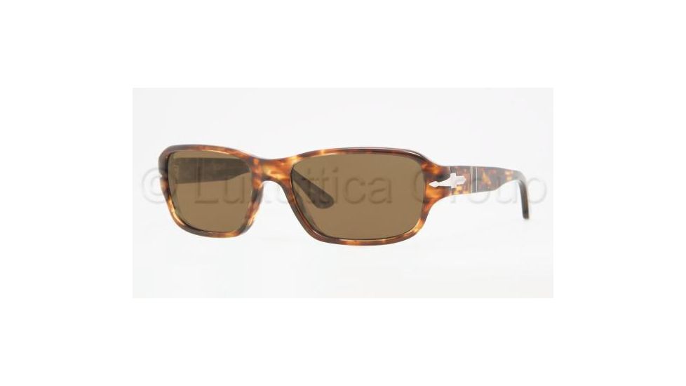 Persol PO2976S Sunglasses 919/57-5617 - Spotted Dark Havana Crystal Brown Polarized