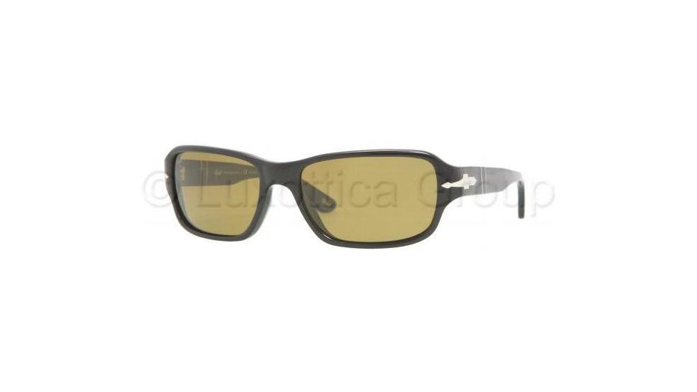 Persol PO2976S Sunglasses 95/24-5617 - Black Cr.photo Polarized Yellow/Green