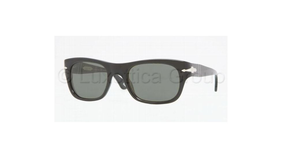 Persol PO2978S Single Vision Prescription Sunglasses PO2978S-95-58-5321 - Frame Color: Black, Lens Diameter: 53 mm