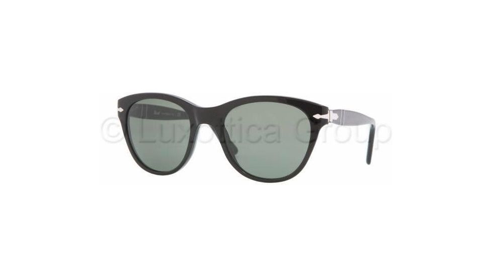 Persol PO2990S Progressive Prescription Sunglasses PO2990S-95-31-5019 - Lens Diameter: 50 mm, Frame Color: Black