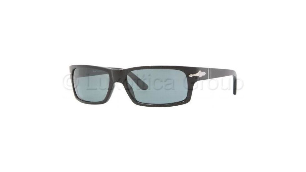 Persol PO2997S Single Vision Prescription Sunglasses PO2997S-95-4N-5716 - Lens Diameter: 57 mm, Frame Color: Black