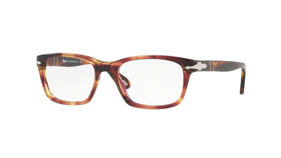 Persol PO3012V Progressive Prescription Eyeglasses 1055-54 - Brown/violet Torquoise Frame