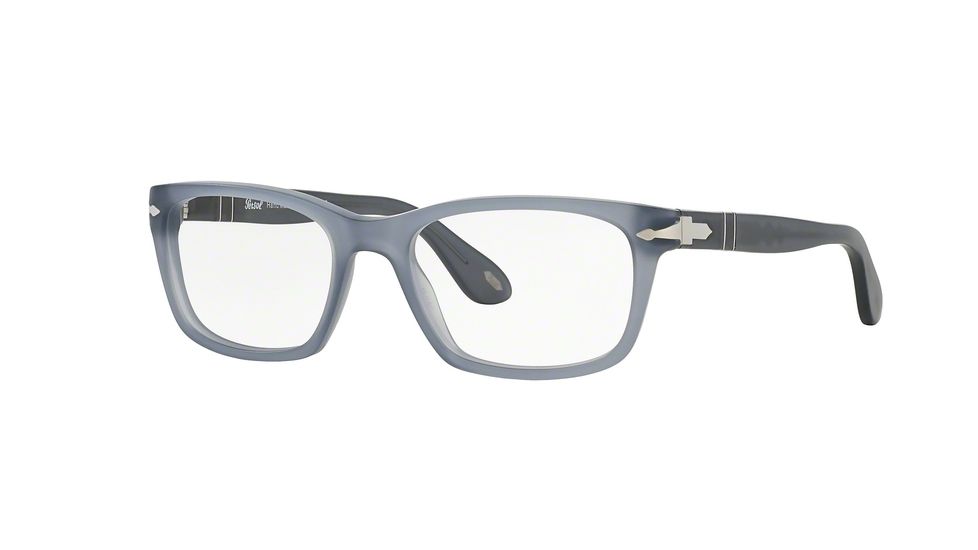 Persol PO3012V Progressive Prescription Eyeglasses 989-52 - Matte Grey Frame, Demo Lens Lenses