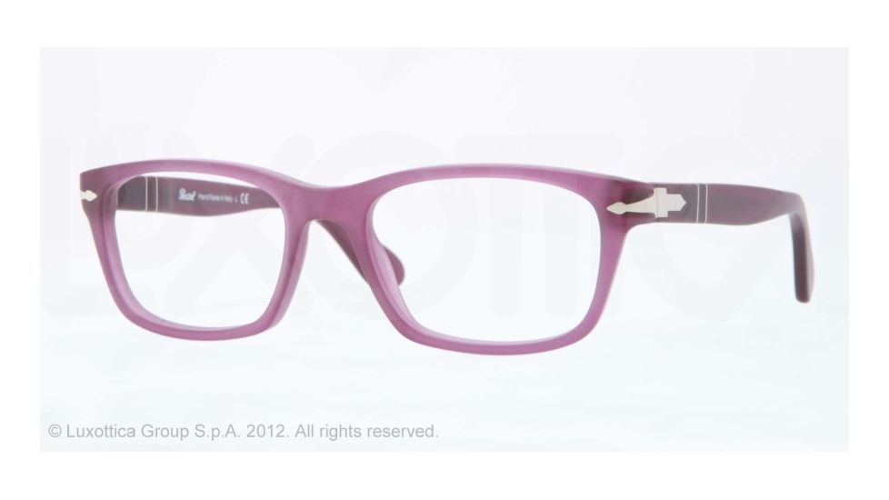 Persol PO3012V Progressive Prescription Eyeglasses 990-54 - Matte Violet Frame, Demo Lens Lenses