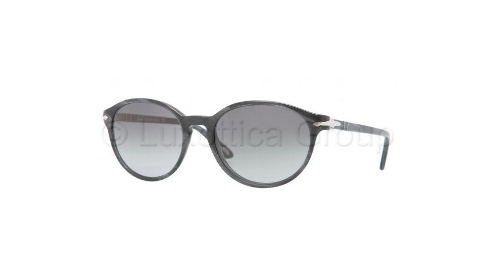 Persol PO3015S Sunglasses 982/71-5418 - Grey Horn Frame, Crystal Gray Gradient Lenses