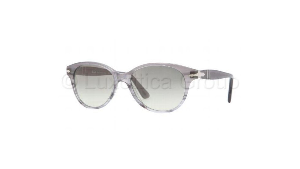 Persol PO3017S Sunglasses 945/32-5216 - Gradient Grey Crystal Frame, Gray Gradient Lenses