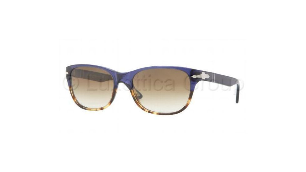 Persol PO3020S Sunglasses 955/51-5718 - Havana / Blue Crystal Frame, Brown Gradient Lenses