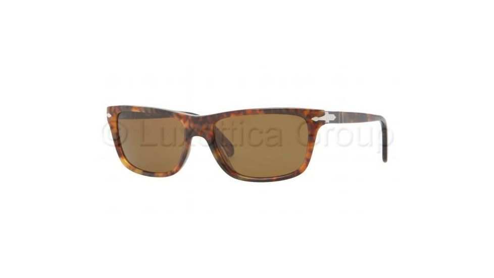 Persol PO3026S Progressive Prescription Sunglasses PO3026S-108-33-5517 - Lens Diameter 55 mm, Frame Color Light Havana
