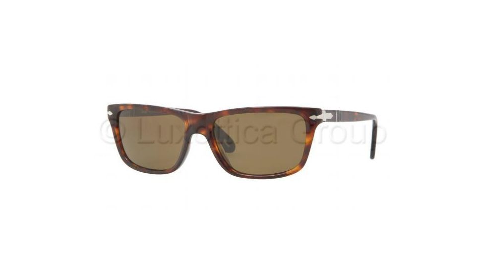 Persol PO3026S Sunglasses 24/57-5817 - Havana Frame, Crystal Brown Lenses