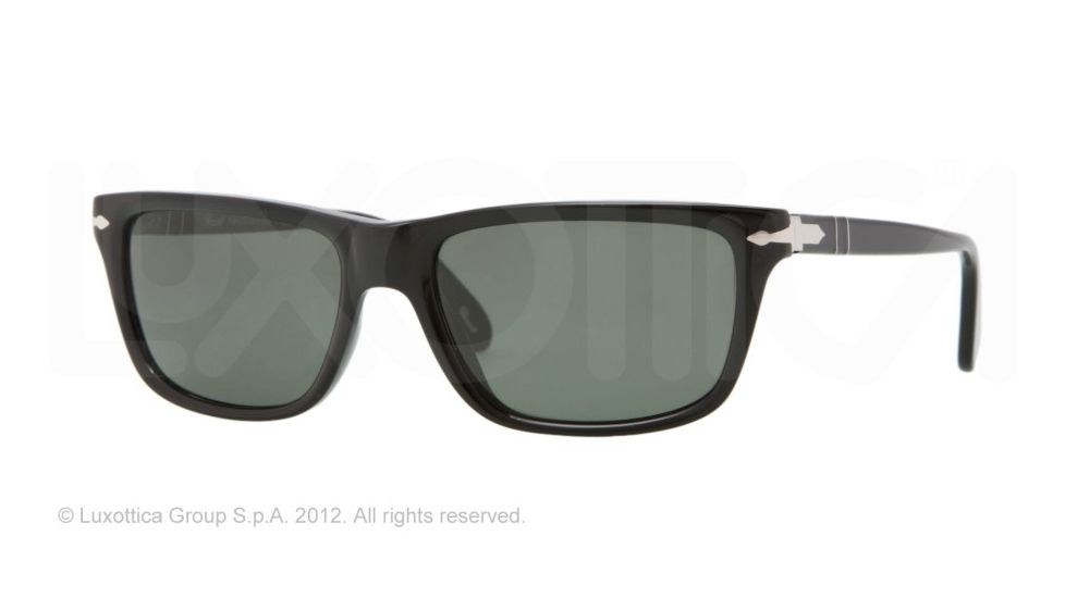 Persol PO3026S Progressive Prescription Sunglasses PO3026S-95-58-55 - Lens Diameter 55 mm, Lens Diameter 55 mm, Frame Color Black