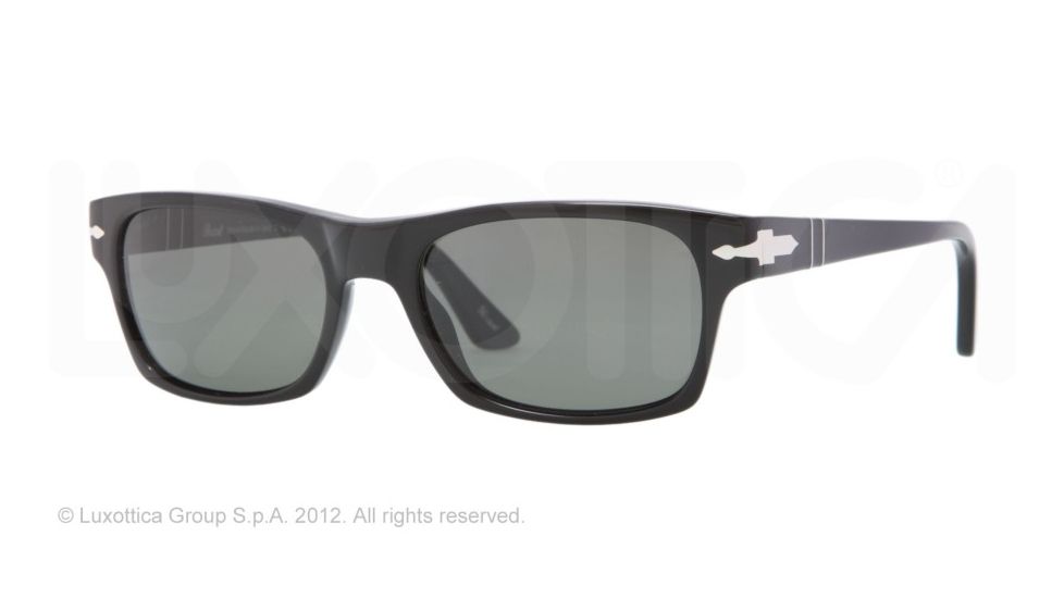 Persol PO3037S Bifocal Prescription Sunglasses PO3037S-95-58-57 - Lens Diameter 57 mm, Frame Color Black