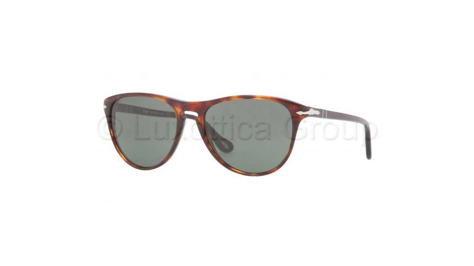 Persol PO3038S Single Vision Prescription Sunglasses PO3038S-24-31-5216 - Lens Diameter 52 mm, Frame Color Havana
