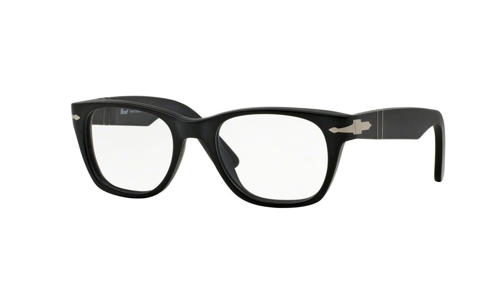 Persol PO3039V Progressive Prescription Eyeglasses 900-54 - Matte Black Frame, Demo Lens Lenses